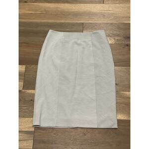 Antonio Melani Light Gray Pencil Skirt Fully Lined Tailored Workwear Size 6
